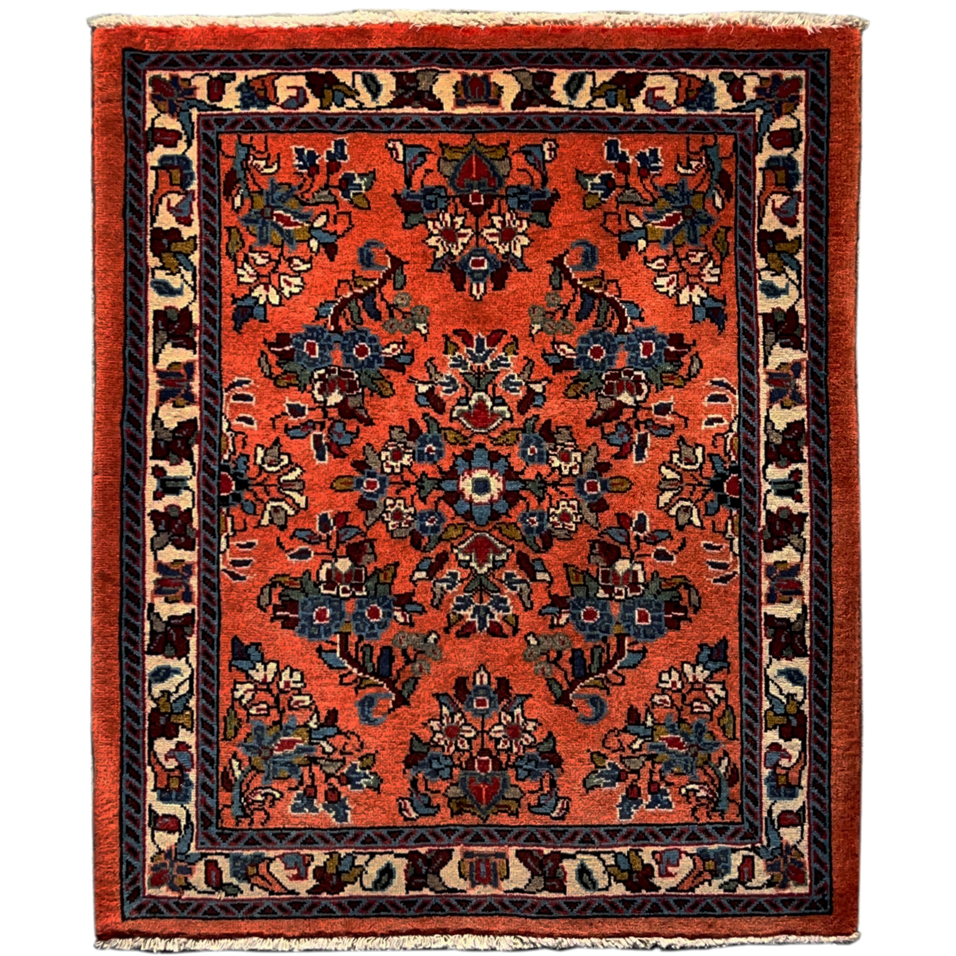  Poshti Teppich, Orange, 80x68cm - Premium Poshti Teppich from German Carpet Shop - Just €149! Shop now at German Carpet Shop