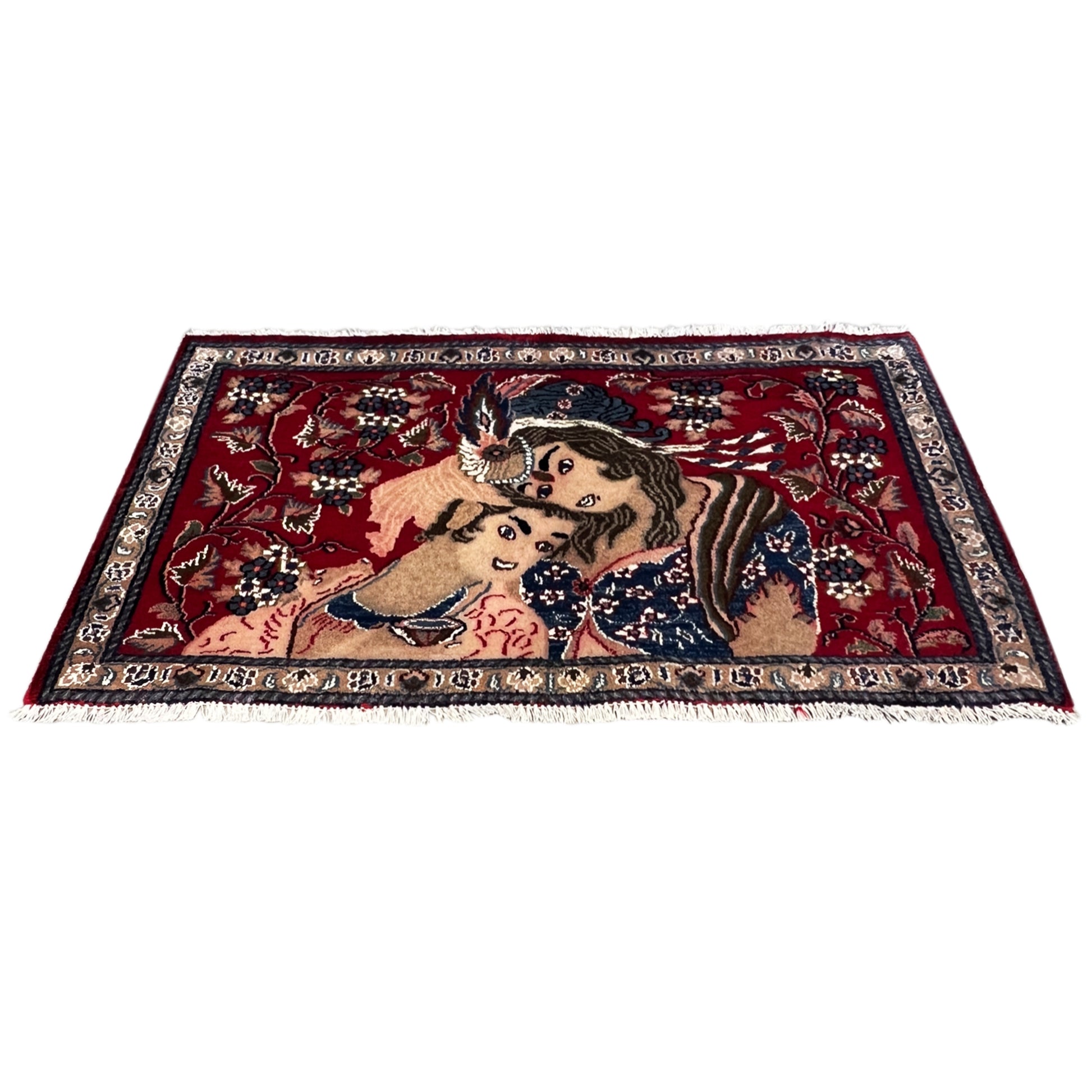  Poshti Teppich Rot, 98x53cm - Premium Poshti Teppich from German Carpet Shop - Just €239! Shop now at German Carpet Shop