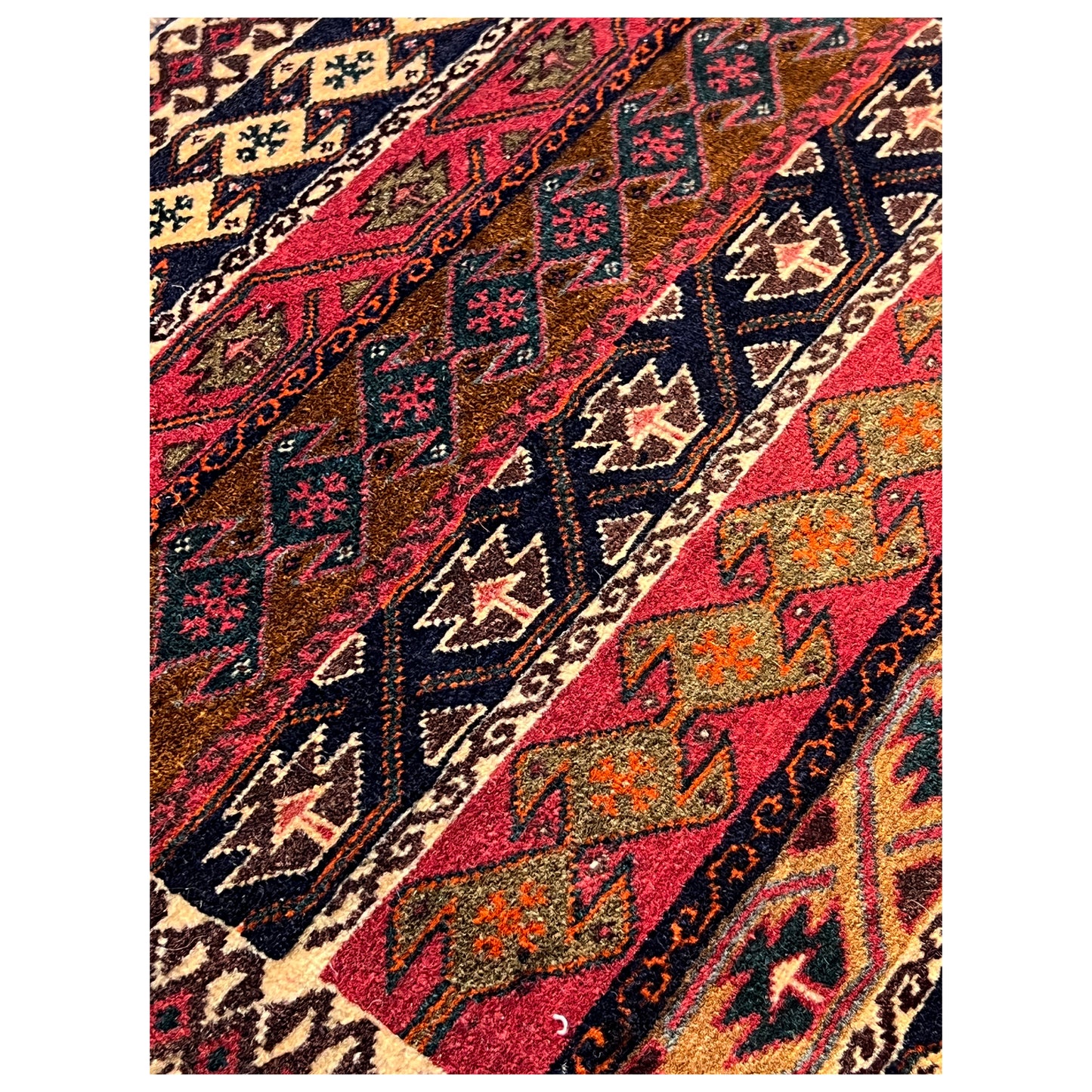  Poshti Teppich, Bunt, 56x60cm - Premium Poshti Teppich from German Carpet Shop - Just €140! Shop now at German Carpet Shop