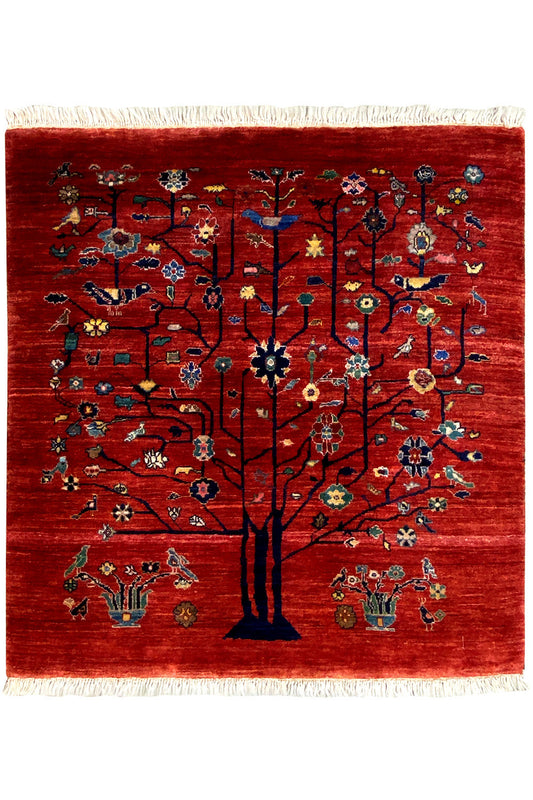  Qashqai Exklusiv 19856 - (110x107 cm) - Premium Teppich from German Carpet Shop - Just €950! Shop now at German Carpet Shop