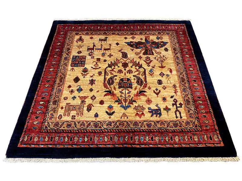 Qashqai Exklusiv 200777- (107x107cm) - German Carpet Shop