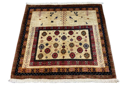 Qashqai Exklusiv 303649 - (90x79cm) - German Carpet Shop
