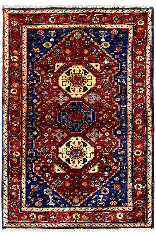  Qashqai Exklusiv (144x98 cm) - Premium Teppich from German Carpet Shop - Just €1150! Shop now at German Carpet Shop