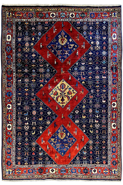  Qashqai Exklusiv - 505156 (220x147 cm) - Premium Teppich from German Carpet Shop - Just €1599! Shop now at German Carpet Shop