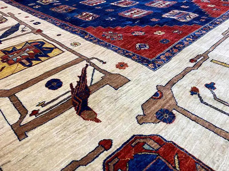 Qashqai Exklusiv Teppich - 700109 (341x251cm) - German Carpet Shop