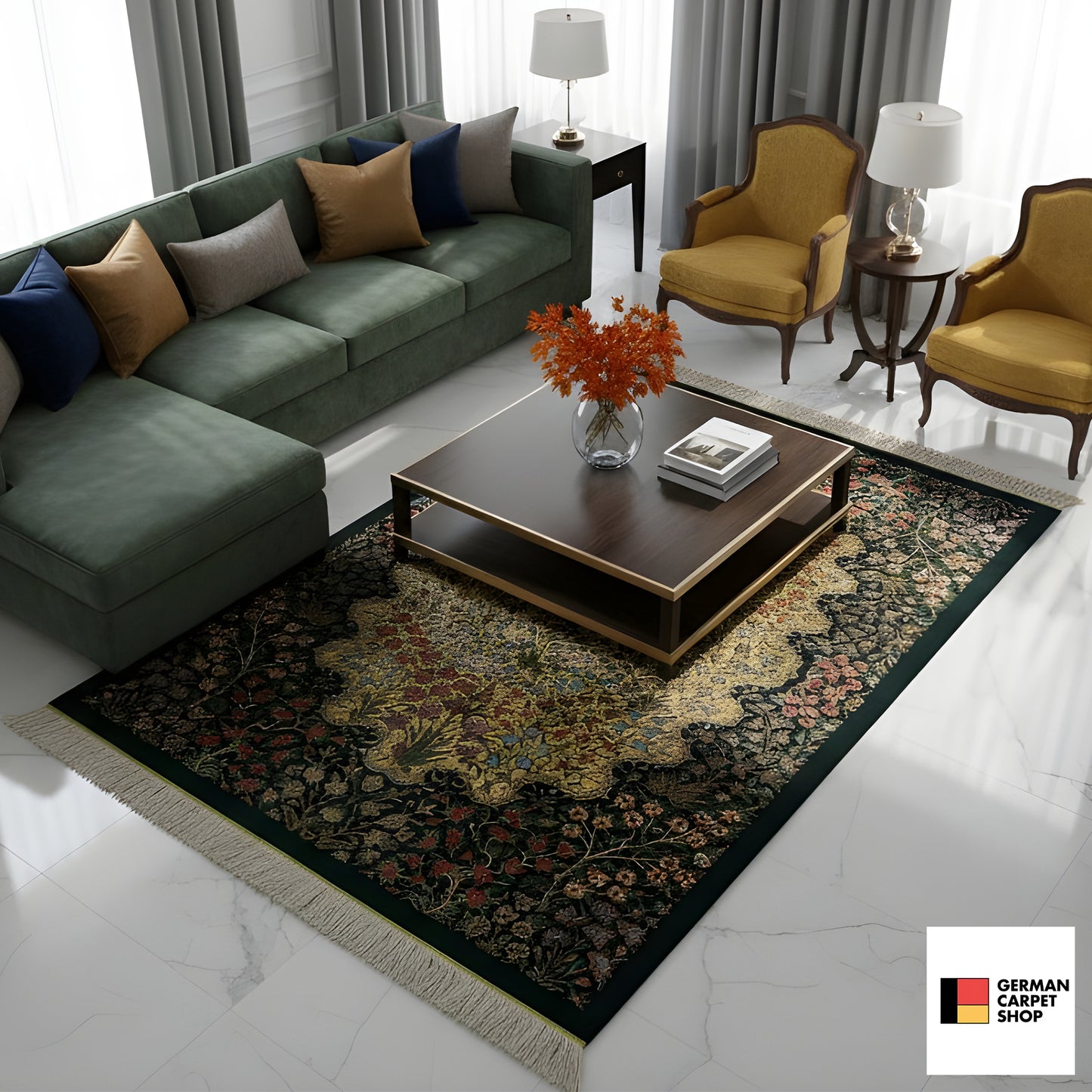 Ghom silk carpet - 900846 (123x79 cm)