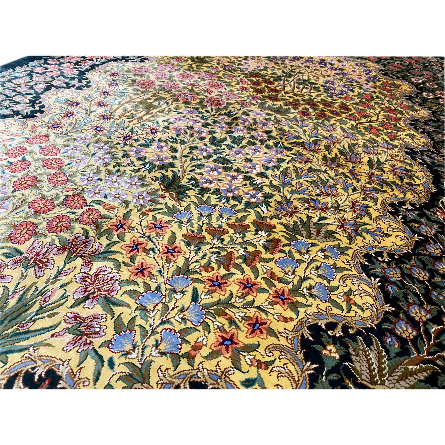 Ghom silk carpet - 900846 (123x79 cm)