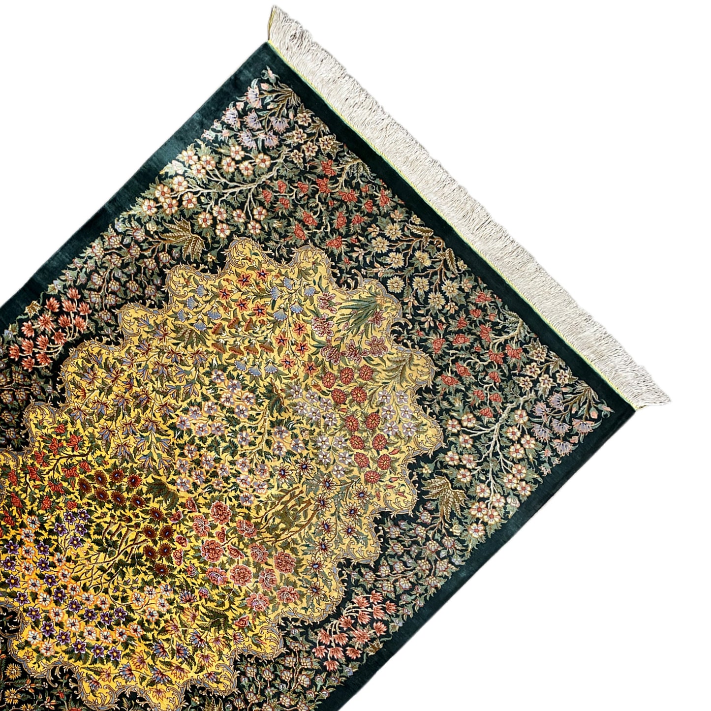 Ghom silk carpet - 900846 (123x79 cm)