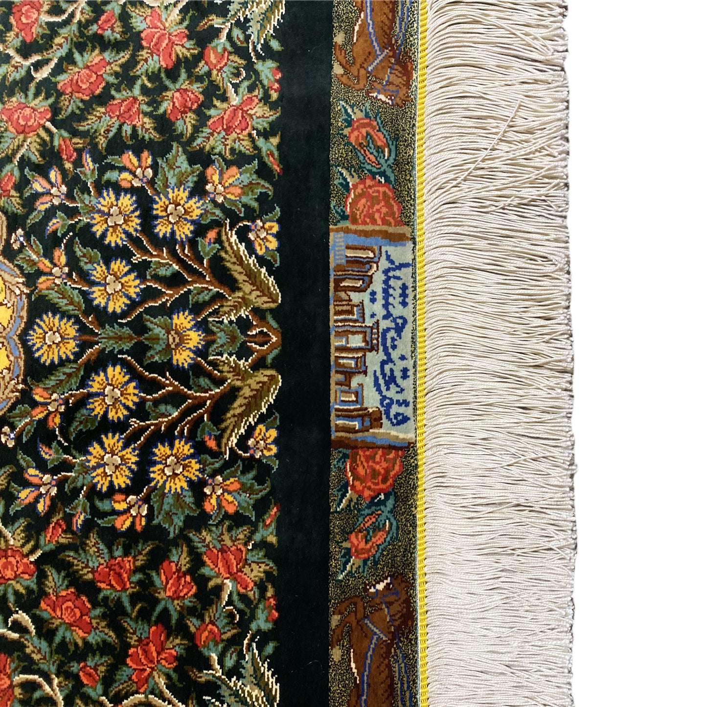 Ghom silk carpet - 900846 (123x79 cm)