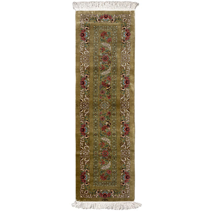 Ghom Silk Carpet - 904736 (195x53 cm)