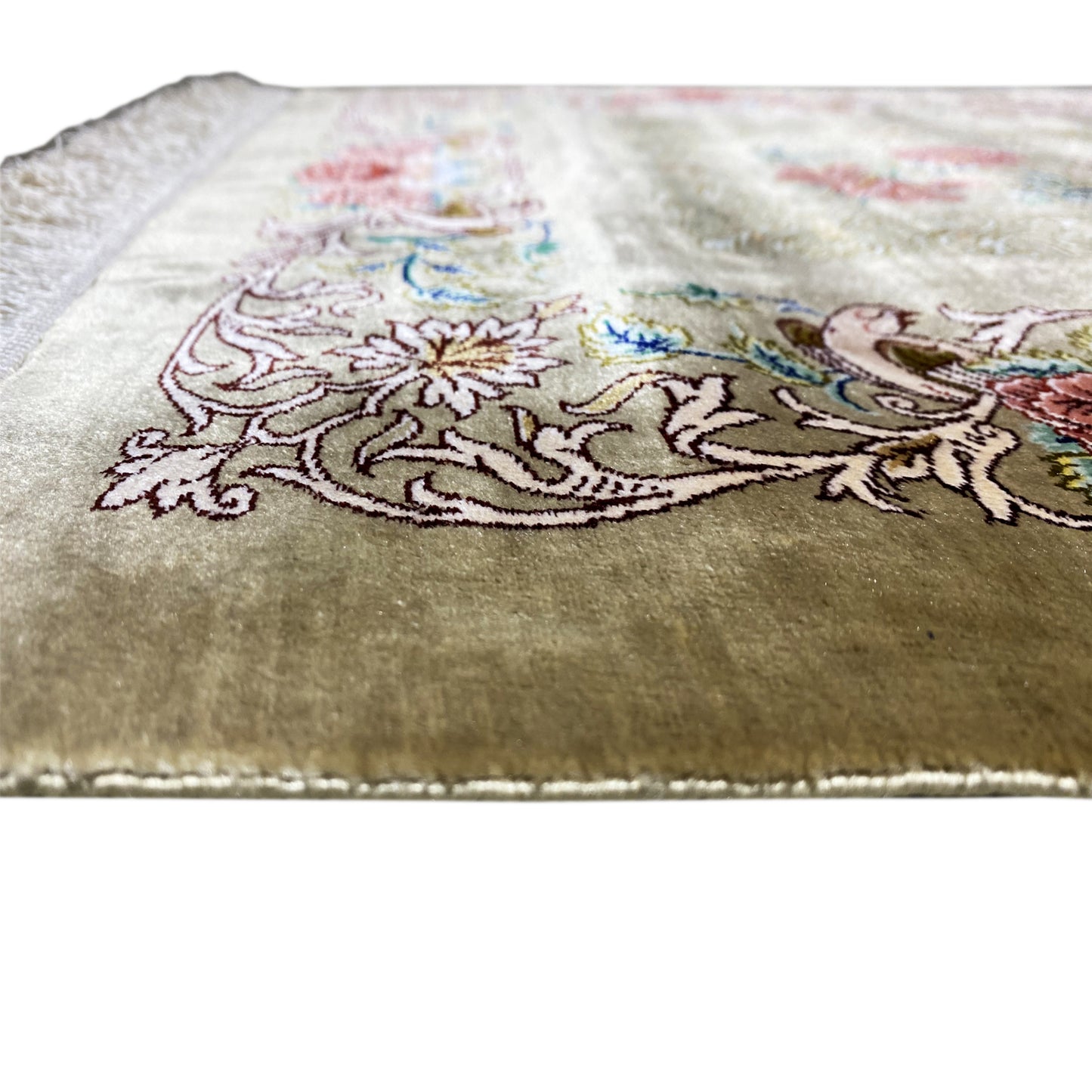 Ghom Silk Carpet - 904736 (195x53 cm)