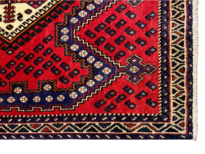 Red Sirjan Runner Carpet 280x89cm