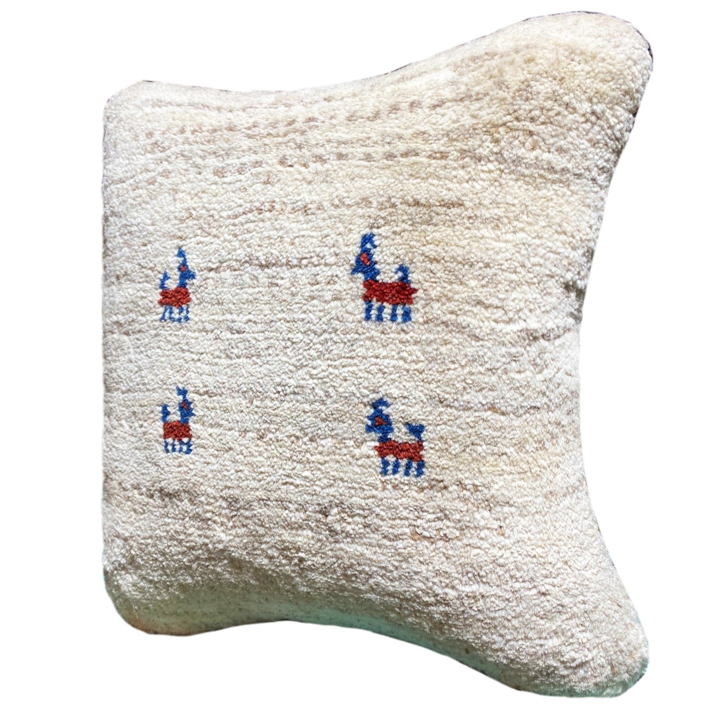 Handgeknüpftes Wollkissen – 40x40 cm - German Carpet Shop