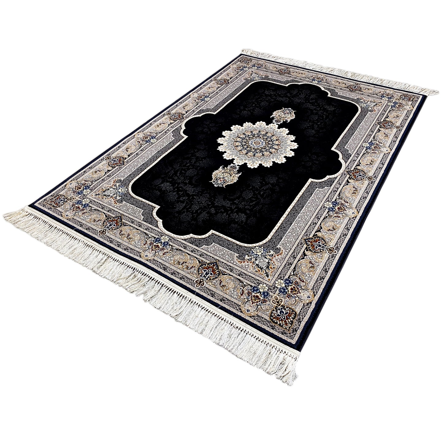 Robuster Teppich im klassischen Stil, ideal für den Flur oder das Büro