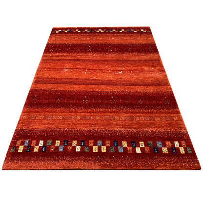 Gabbeh Teppich 242x164 cm rot

