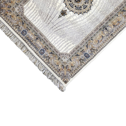 Großformatiger Teppich 160x230 Modern Vintage Grau