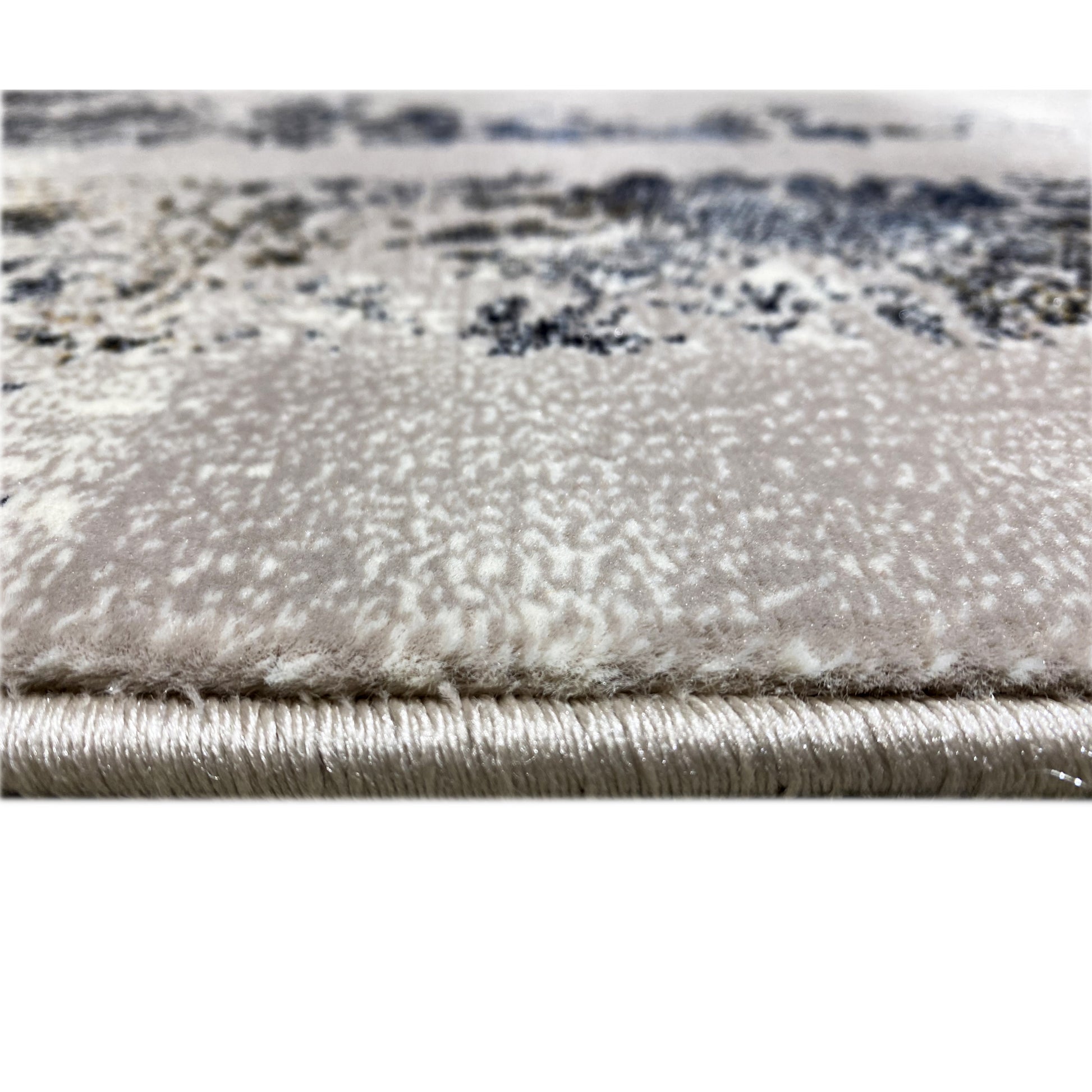 Teppich mit Randmuster Blau Braun 160x230 Orientdekor

