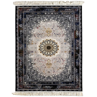 Woven Teppich aus Polypropylen im orientalischen Medaillon-Design für den Wohnraum, 160x230cm