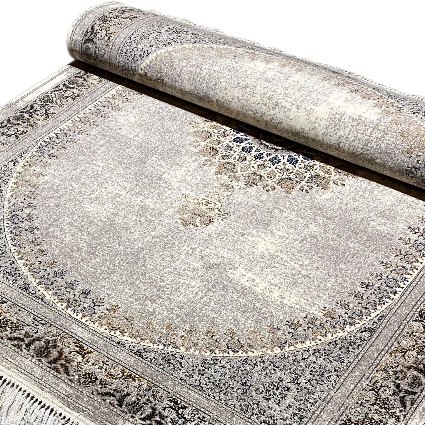 Eleganter Design-Teppich im Vintage-Stil, maschinell gefertigt, 160x230cm, online kaufen