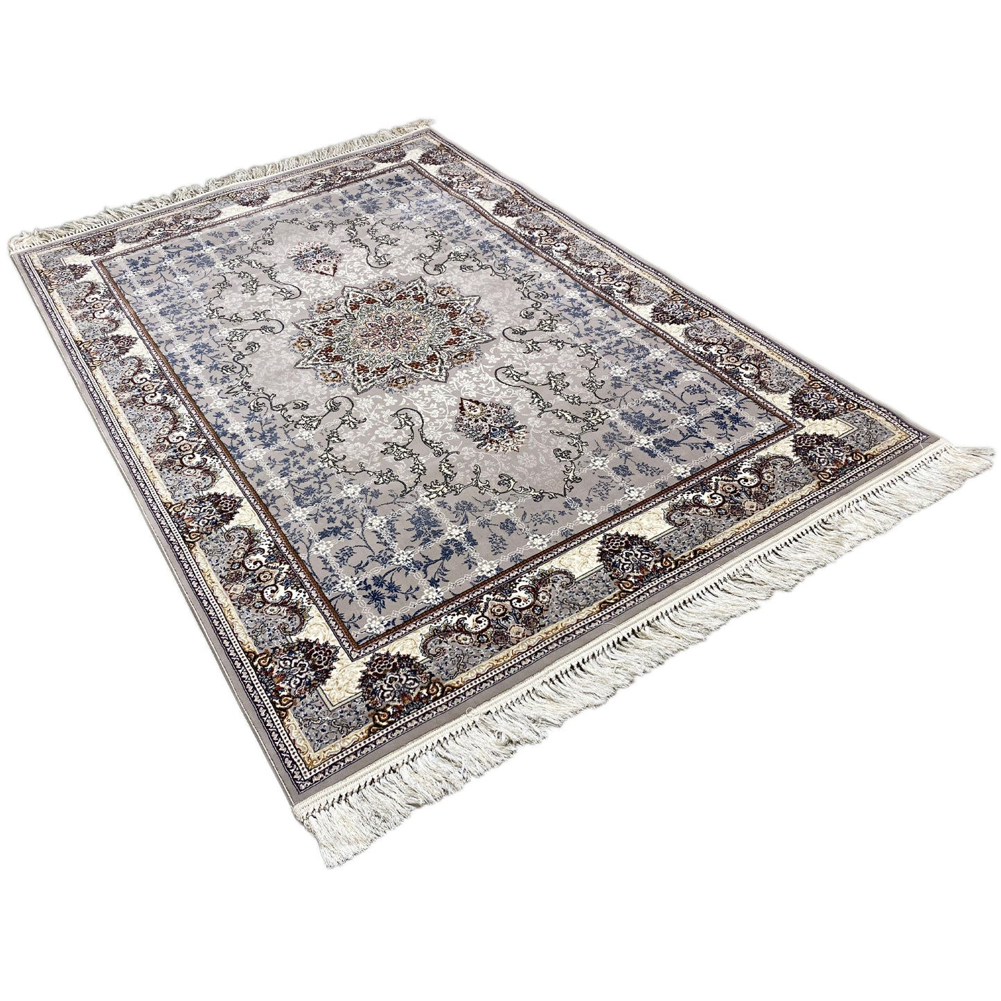 Maschinell hergestellter Teppich mit elegantem orientalischem Muster, langlebig und strapazierfähig