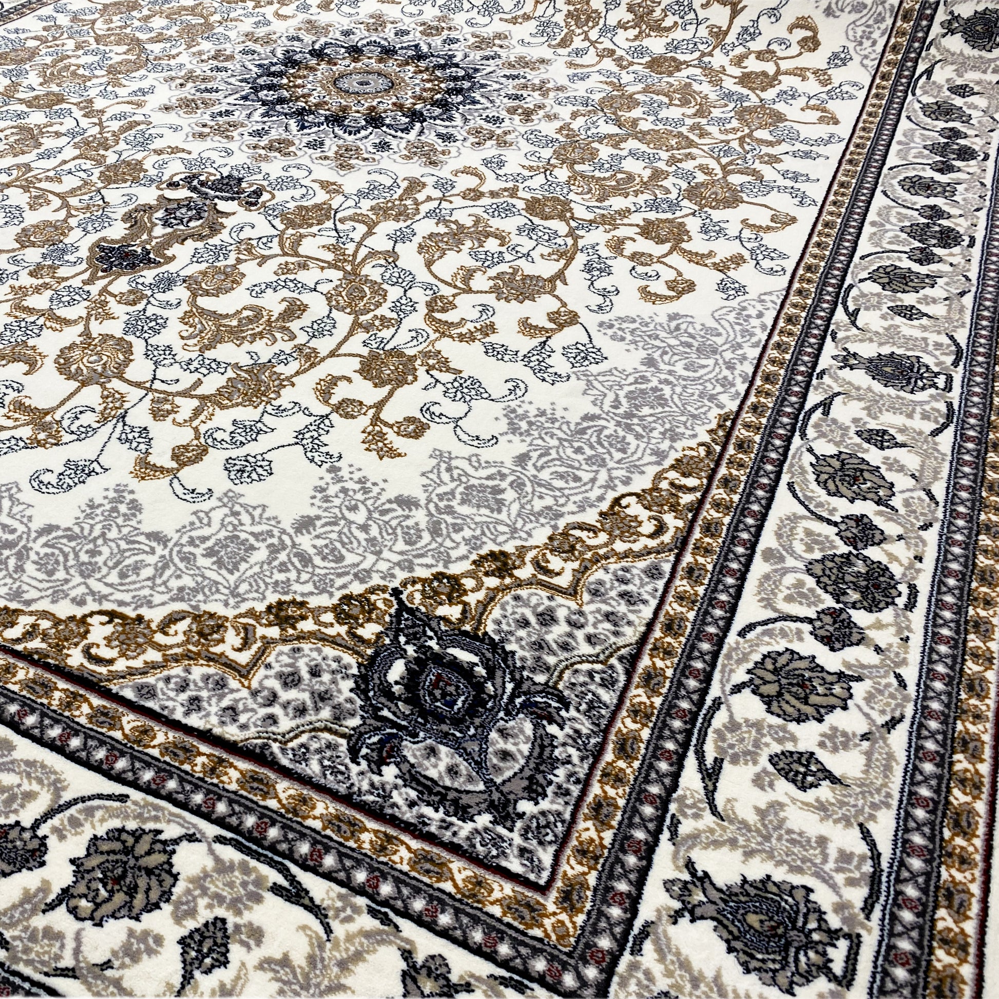 Kurzflor Teppich Maschinenfertigung 160x230 Florales Design