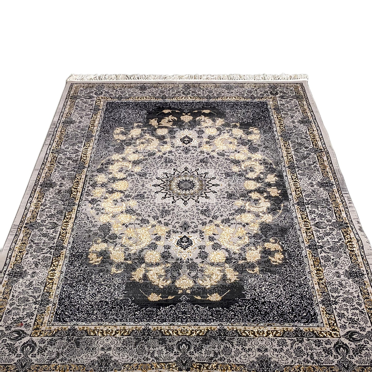 Hochwertiger Teppich Polypropylen, klassisch Dunkel für Wohnbereich, Manchester.