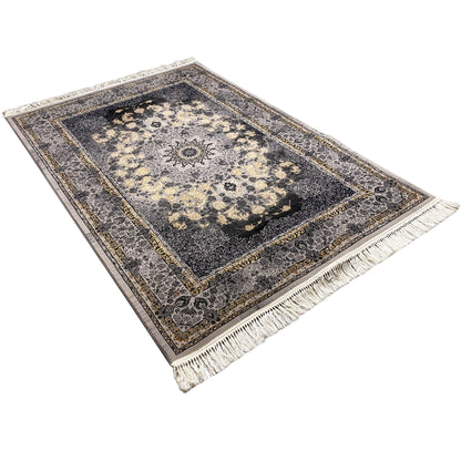 Orient Teppich aus Polypropylen im Glamour Stil Grau, Manchester Edition.