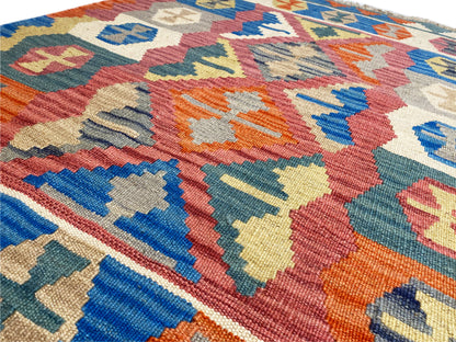 Qashqai Kelim Teppich für Wohnzimmer, robust und beidseitig nutzbar