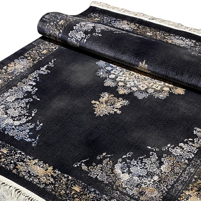 Günstiger Polypropylen Webteppich 160x230 Grau-Beige für Studentenwohnungen.	