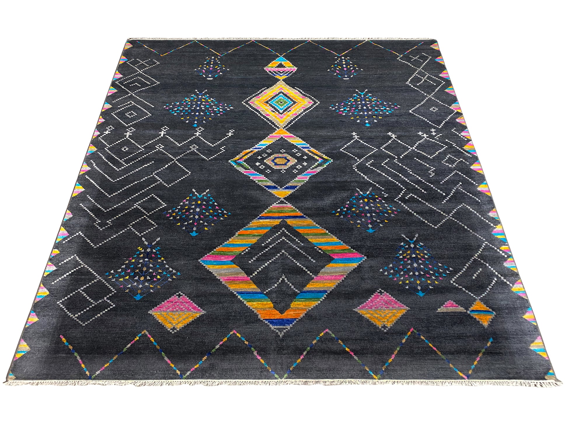 Großer Ethno Teppich 308x247 cm für Wohnzimmer