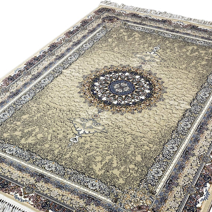 Vintage Teppich Beige/Grau 160x230 mit traditionellem Medaillon Design Stuttgart