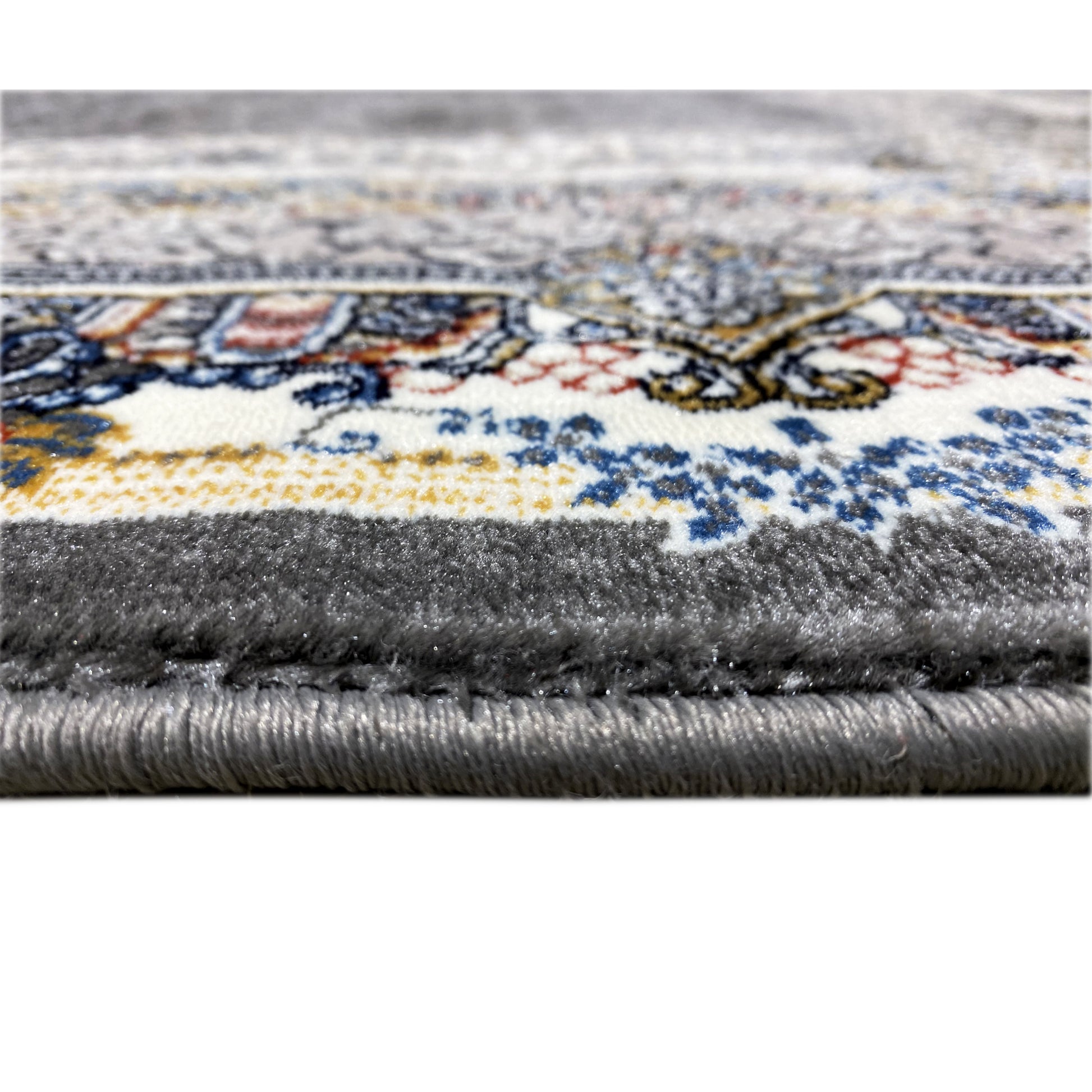 Teppich Orient Design Gewebt Schwarz Medaillon online.