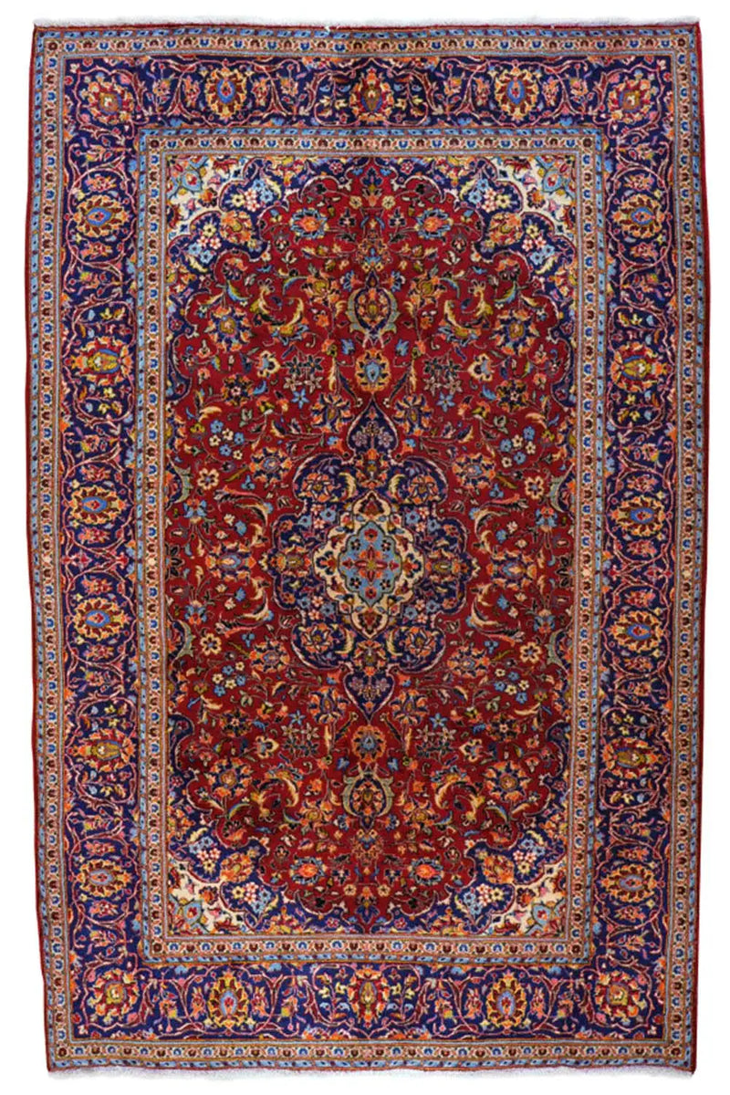 Keshan - Rot (320x195cm) - German Carpet Shop