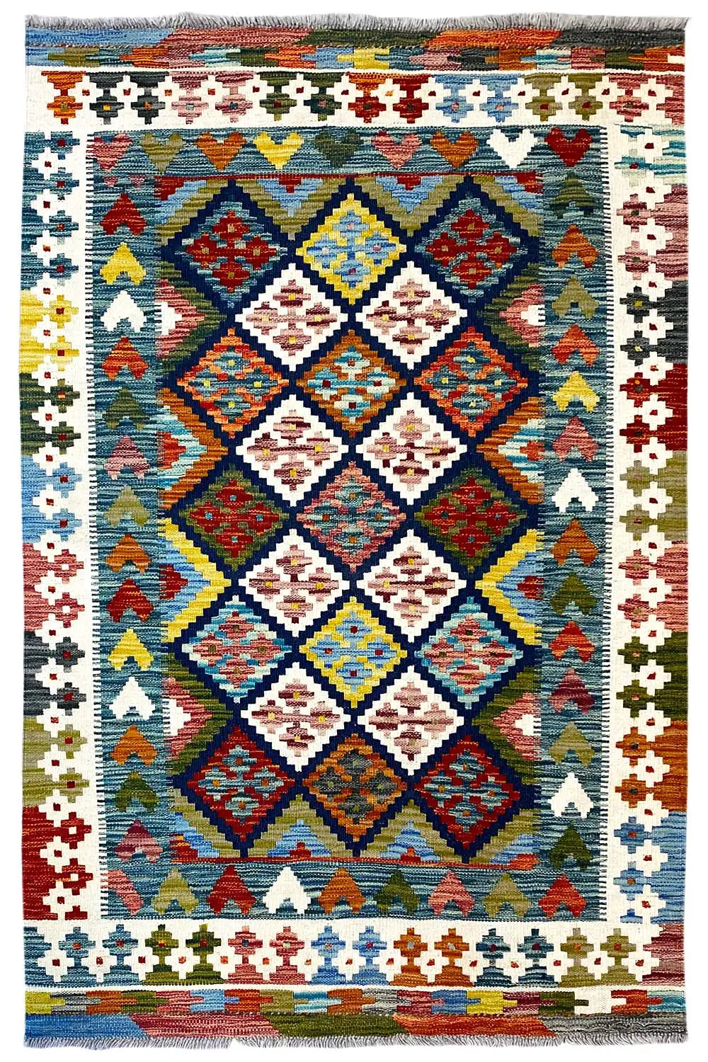 Kelim Afghan - (160x101cm) - German Carpet Shop