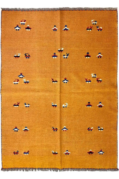 Kilim Qashqai -2124 (150x100cm) - German Carpet Shop