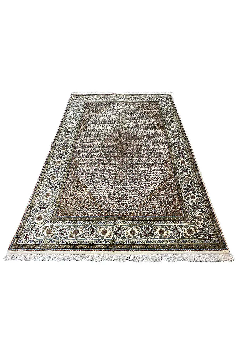  Indo Täbriz Teppich - 219399 (242x166 cm) - Premium Mahi from German Carpet Shop - Just €800! Shop now at German Carpet Shop