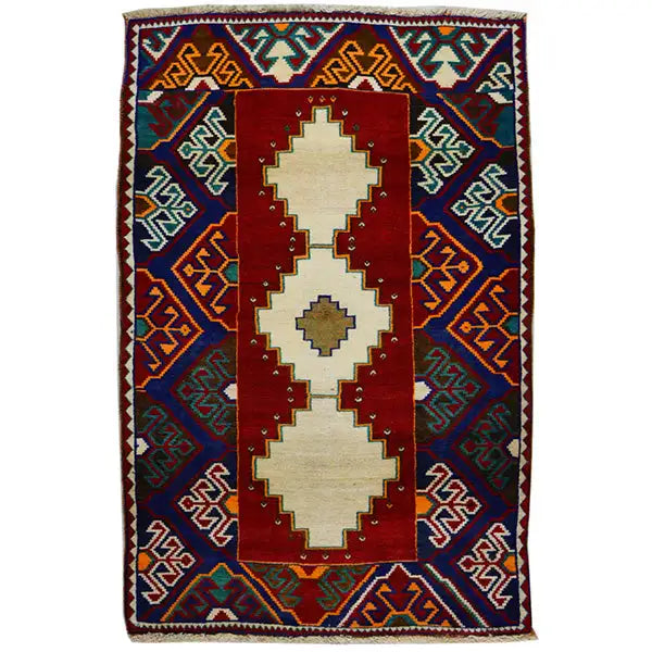  Löwen Gabbeh Teppich  -  3498955814 (179x106 cm) - Premium Löwen Gabbeh from German Carpet Shop - Just €500! Shop now at German Carpet Shop