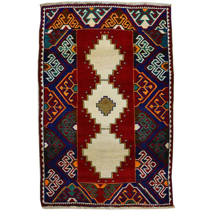  Löwen Gabbeh Teppich  -  3498955814 (179x106 cm) - Premium Löwen Gabbeh from German Carpet Shop - Just €500! Shop now at German Carpet Shop