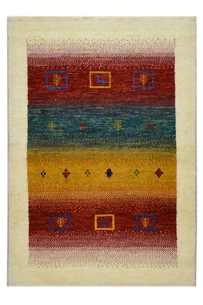  Gabbeh - (121x83 cm) - Premium Gabbeh from German Carpet Shop - Just €625! Shop now at German Carpet Shop