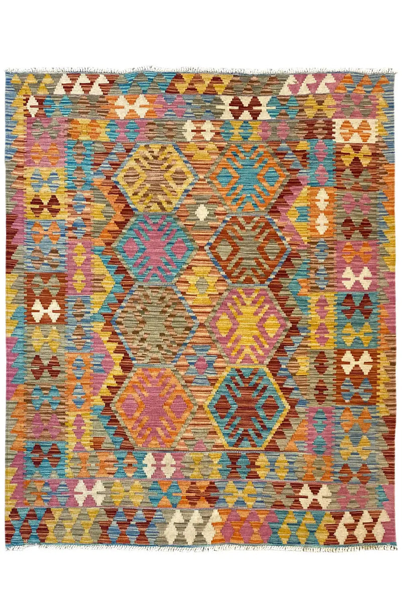Kelim Afghan 4151 (146x112cm) - German Carpet Shop