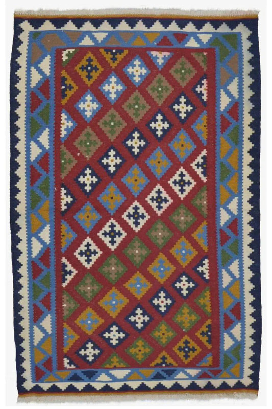 Kilim Qashqai - Multicolor 17PL 154x104 cm - German Carpet Shop