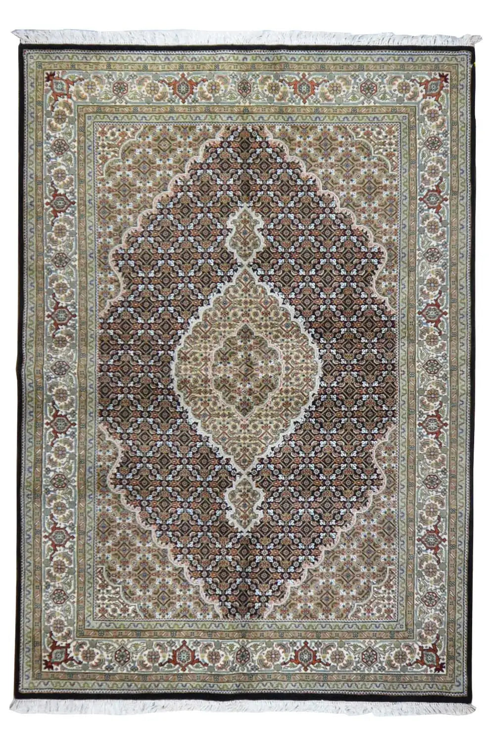  Indo Täbriz Teppich - 1019407 (167x242 cm) - Premium Mahi Bidjar from German Carpet Shop - Just €800! Shop now at German Carpet Shop