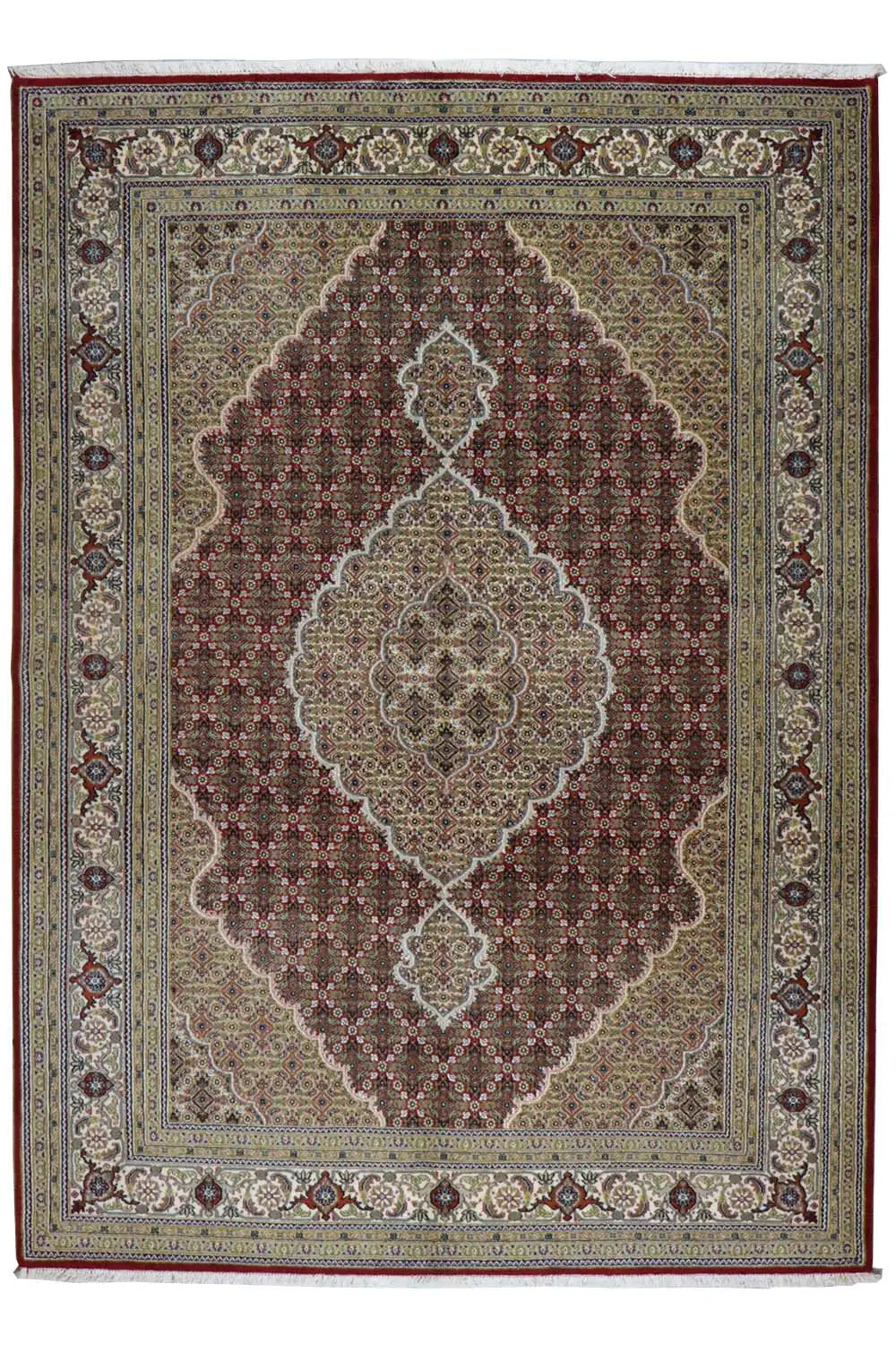  Indo Täbriz Teppich - 519389 (248x172 cm) - Premium Mahi from German Carpet Shop - Just €990! Shop now at German Carpet Shop