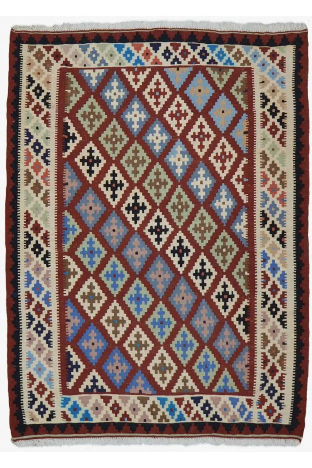 Kilim Qashqai - Multicolor 21PL 151x114 cm - German Carpet Shop