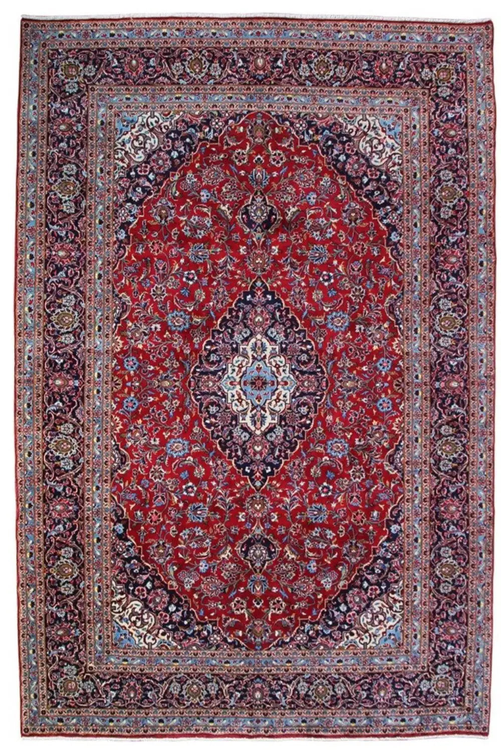Keshan - Rot (353x247cm) - German Carpet Shop