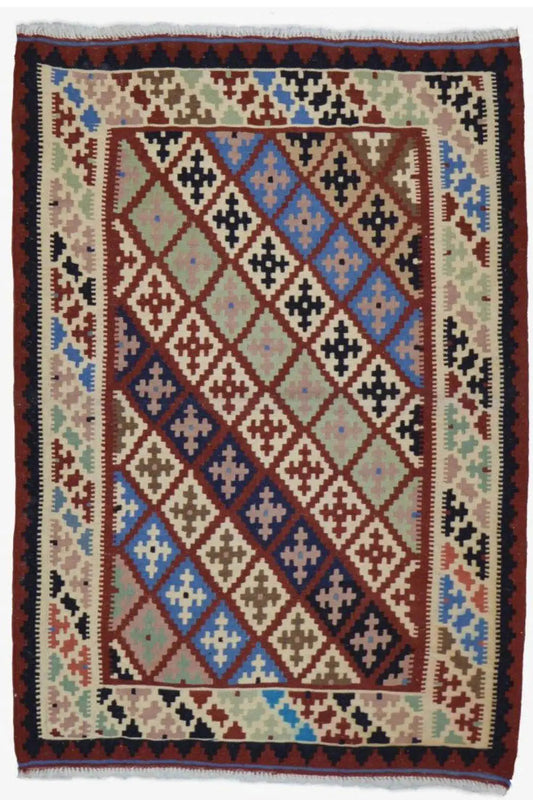 Kilim Qashqai - Multicolor 3PL 153x105 cm - German Carpet Shop