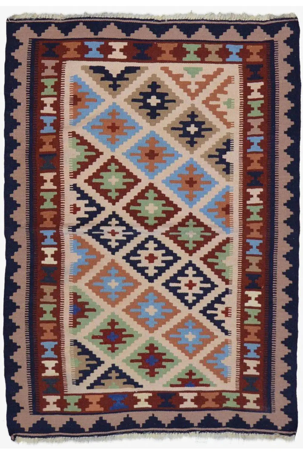 Kilim Qashqai - Multicolor 6PL 145x103 cm - German Carpet Shop