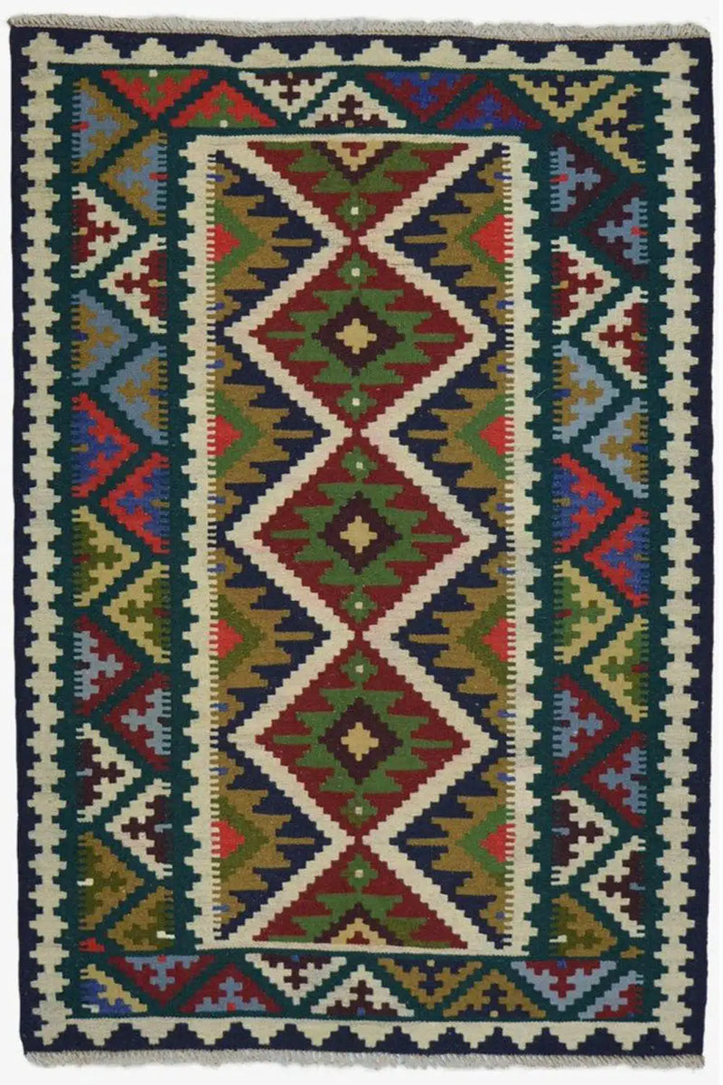 Kilim Qashqai - Multicolor 9500613 151x103cm - German Carpet Shop