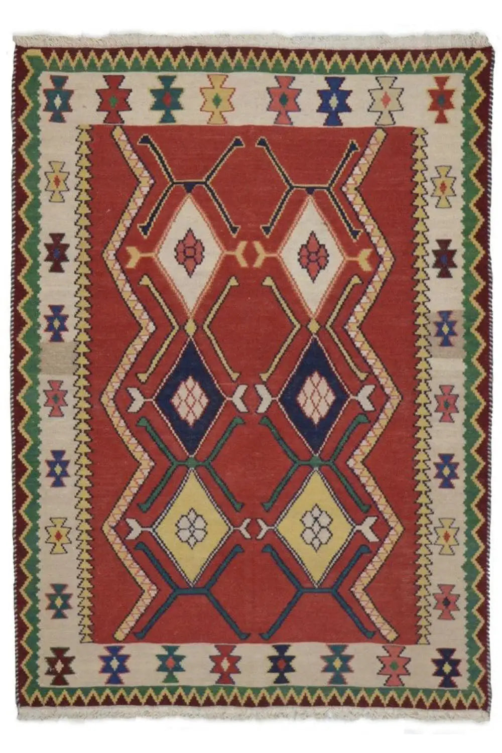 Kilim Qashqai - Multicolor 802429 143x107 cm - German Carpet Shop