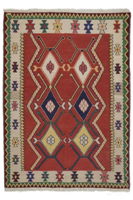 Kilim Qashqai - Multicolor 802429 143x107 cm - German Carpet Shop